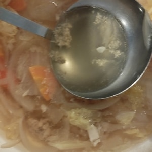 豚バラ肉と白菜のコンソメスープ